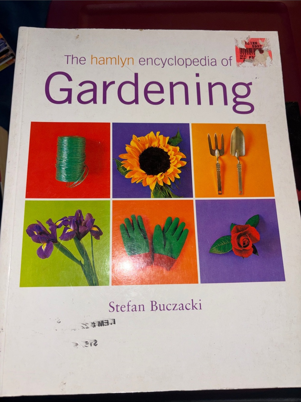Unlisted Gardening Encyclopedia - White Cover with Multi-Color Panels